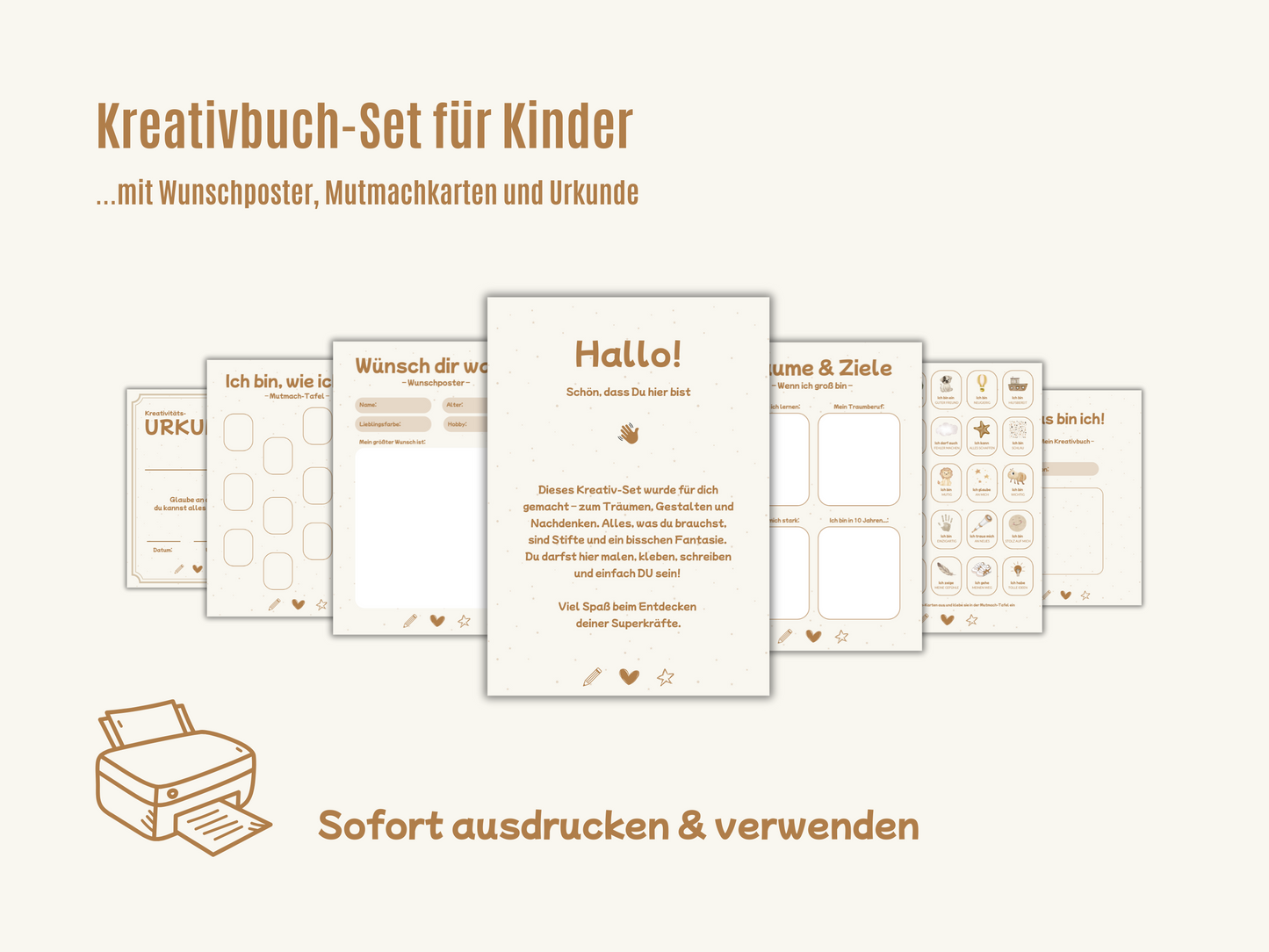 Mein Kreativbuch-Set – Printable für Kinder